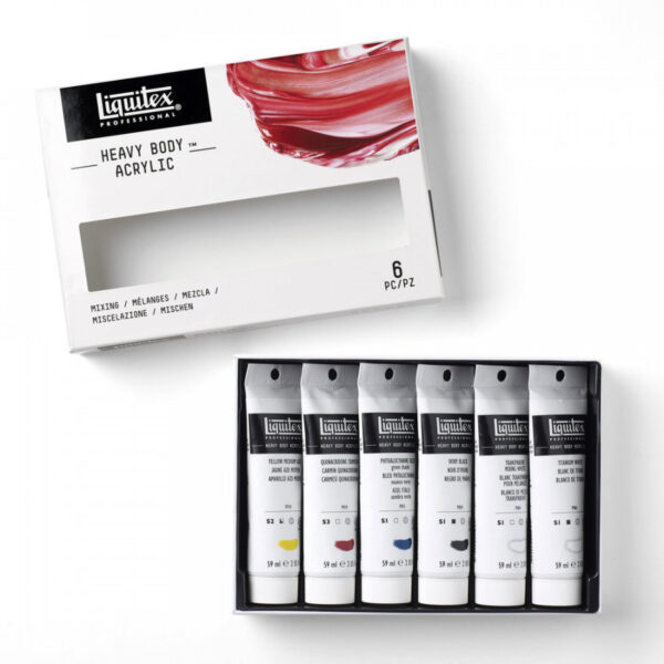 Liquitex Professional Heavy Body Acrylic Mixing Set - 6 x 59ml - Image 3