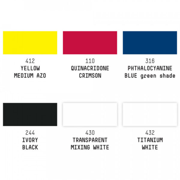 Liquitex Professional Heavy Body Acrylic Mixing Set - 6 x 59ml - Image 4
