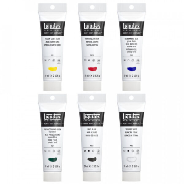Liquitex Professional Heavy Body Acrylic Classics Set - 6 x 59ml