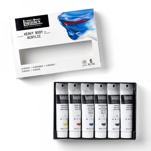 Liquitex Professional Heavy Body Acrylic Classics Set - 6 x 59ml - Image 3