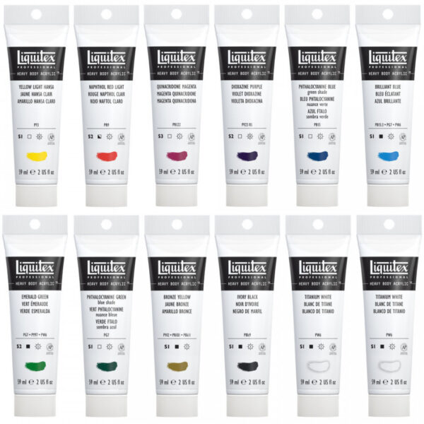 Liquitex Professional Heavy Body Acrylic Classics Set - 12 x 59ml