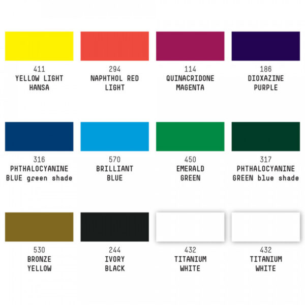 Liquitex Professional Heavy Body Acrylic Classics Set - 12 x 59ml - Image 4
