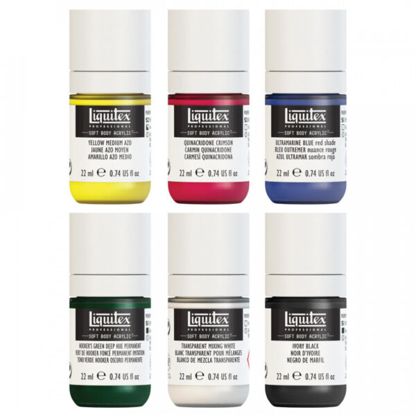 Liquitex Professional Soft Body Acrylic Mixing Set 6 x 22ml