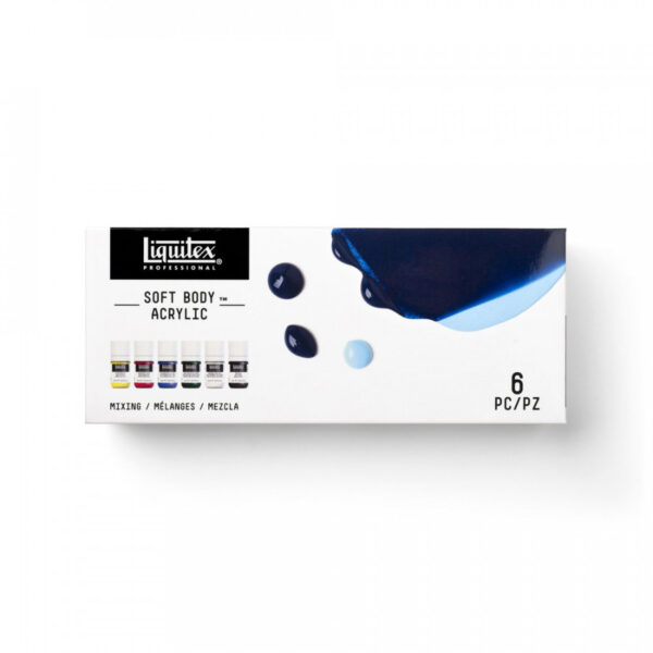 Liquitex Professional Soft Body Acrylic Mixing Set 6 x 22ml - Image 2