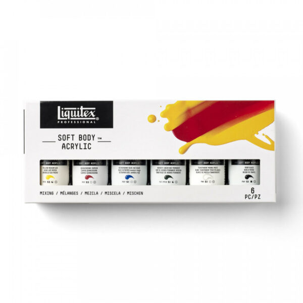 Liquitex Professional Soft Body Acrylic Mixing Set 6 x 59ml - Image 2