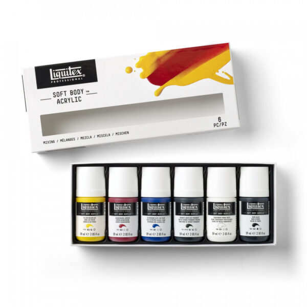 Liquitex Professional Soft Body Acrylic Mixing Set 6 x 59ml - Image 3