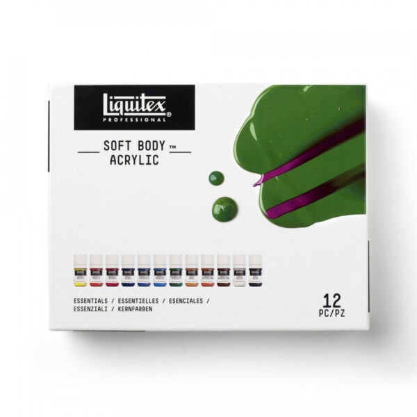 Liquitex Professional Soft Body Acrylic Essentials Set 12 x 22ml - Image 2