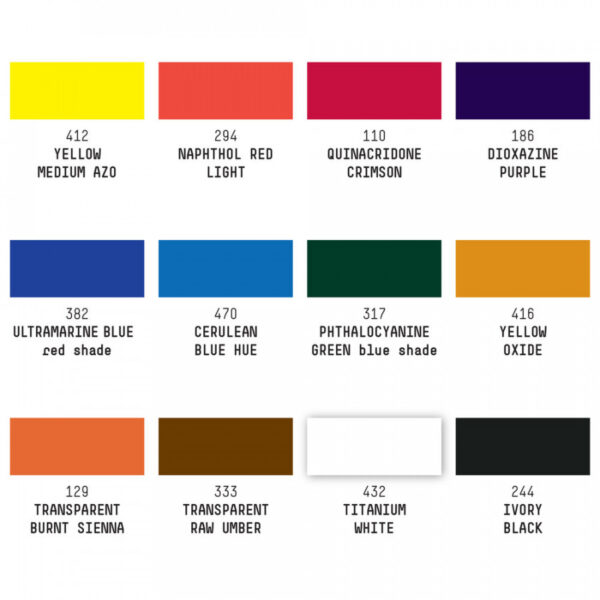 Liquitex Professional Soft Body Acrylic Essentials Set 12 x 22ml - Image 4