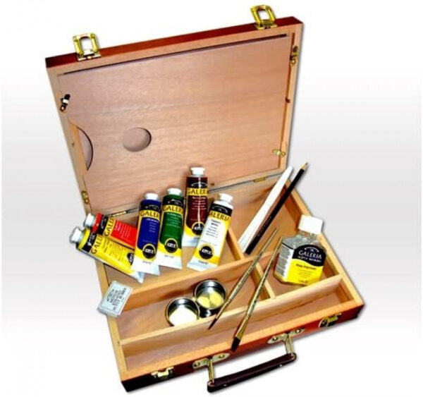 Winsor & Newton Galeria Acrylic Colour Wooden Box Gift Set