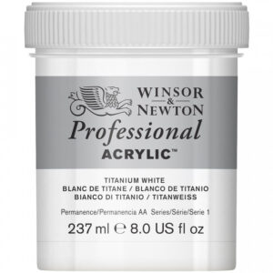 Winsor & Newton Professional Acrylic 237ml Tub - Titanium White - Image 1