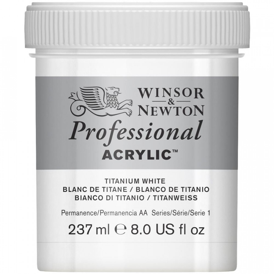 Winsor & Newton Artists' Acrylic Gesso, White, 237 ml.