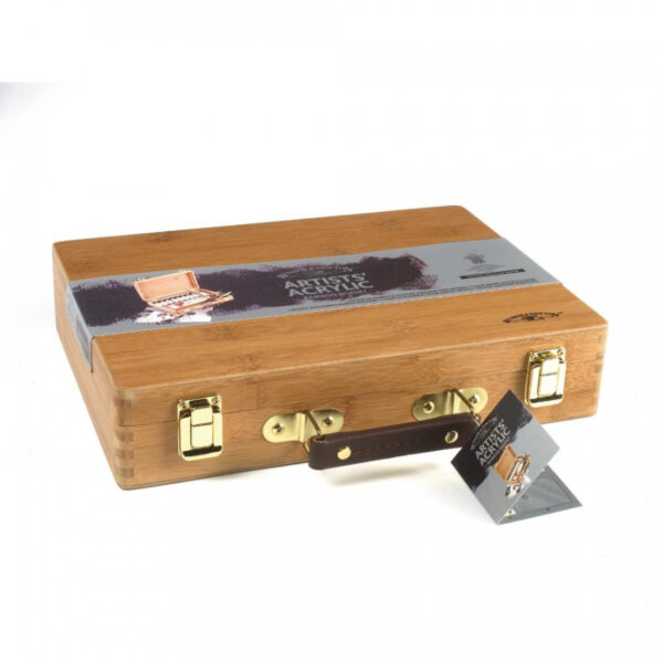 Winsor & Newton Artists' Acrylic Bamboo Box Set - Image 2