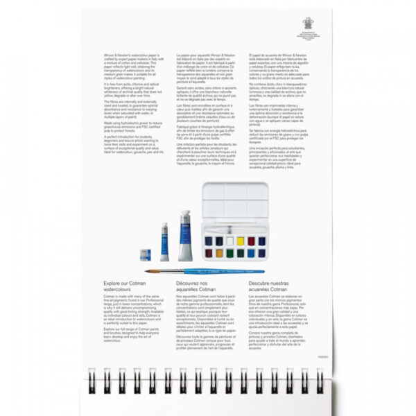 Winsor & Newton Watercolour Spiral Bound Pad 140lb/300gsm - Image 3
