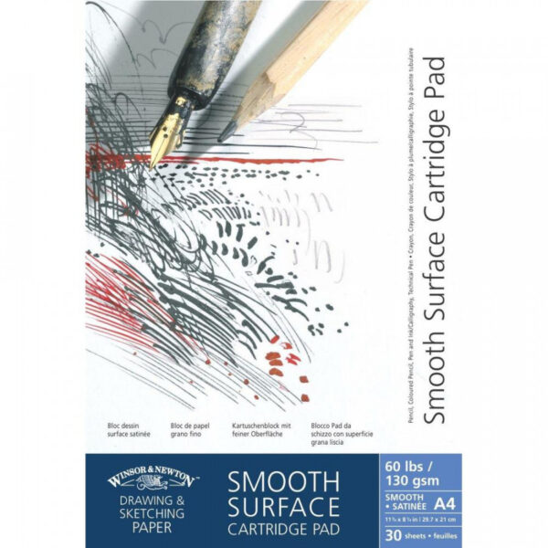 Winsor & Newton Smooth Surface Cartridge Pad 130gsm -A5