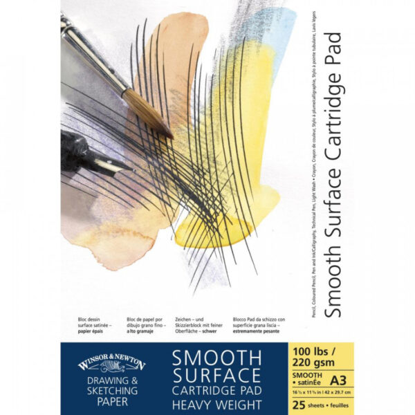 Winsor & Newton Smooth Surface Cartridge Pad 220gsm - A4