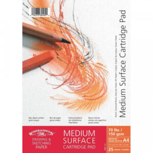 Winsor & Newton Medium Surface Cartridge Spiral Pad 150gsm - A5 - Image 1