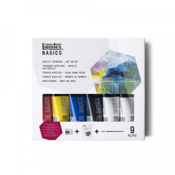 Liquitex Basics Acrylic Technique Set Wet on Wet