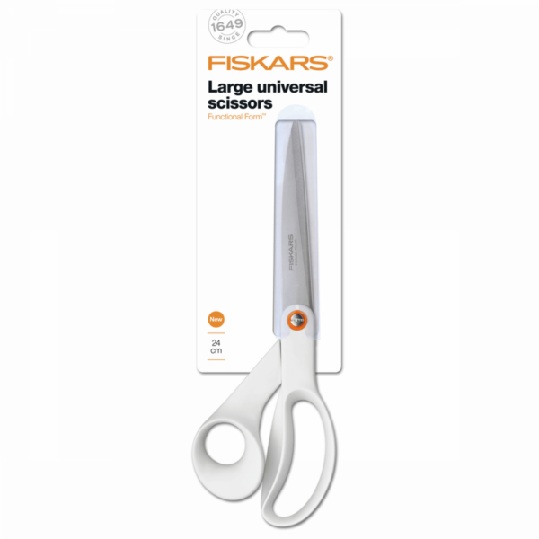 Fiskars Large Universal White Scissors 24cm/9.5"