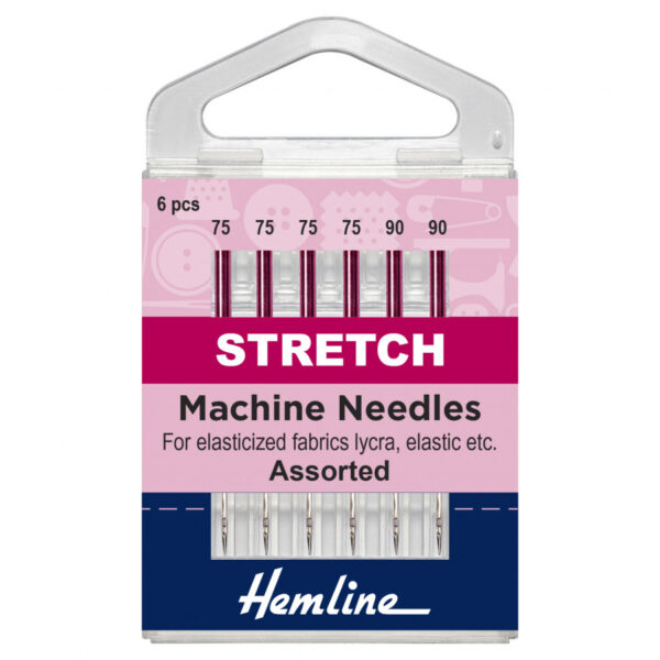 Hemline Sewing Machine Needles: Stretch: Mixed: 5 Pieces