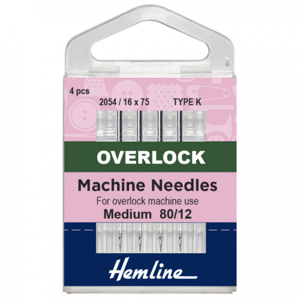 Hemline Overlock/Serger Machine Needles: Type K: 80/12: 3 Pieces