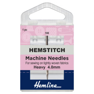 Hemline Sewing Machine Needles: Hemstitch: 100/16: 1 Piece - Image 1