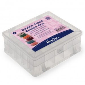 Hemline Bobbin Box: Plastic: Double-Sided: 50 Spool - Image 1
