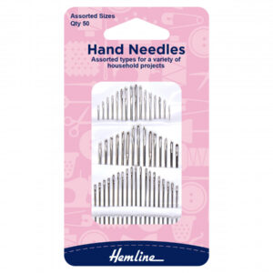 Hemline Hand Sewing Needles Household Assortment (Pack of 50) - Image 1