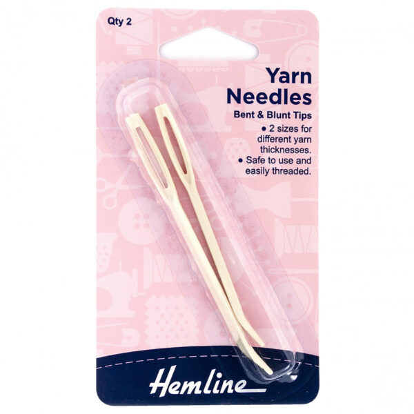Hemline Hand Sewing Needles Bent Plastic Wool & Yarn