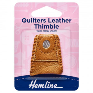 Hemline Quilters Leather Thimble (with metal insert) - Image 1