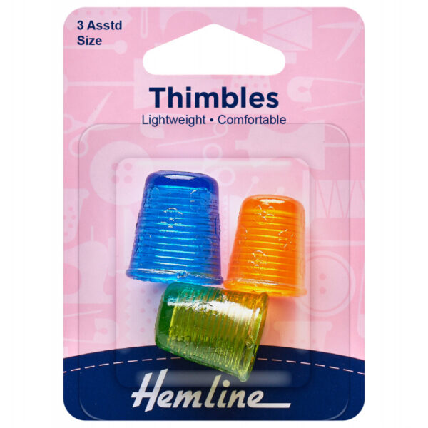 Hemline Light Weight Thimbles - Assorted