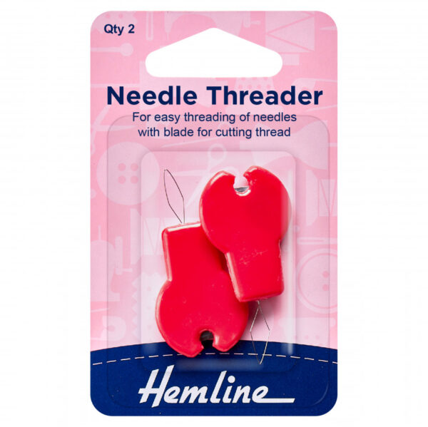 Hemline Needle Threader & Cutter (Pack 2)