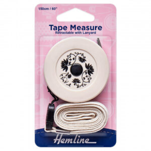 Hemline Retractable Tape Measure with Lanyard - Image 1