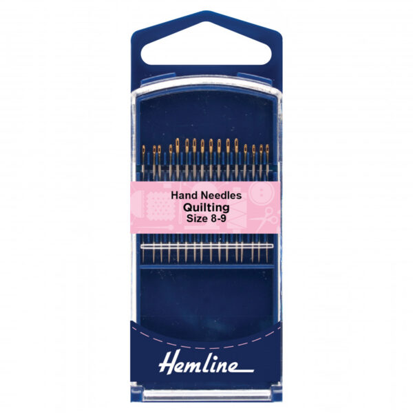 Hemline Premium Hand Sewing Needles Quilting Sizes 8-9