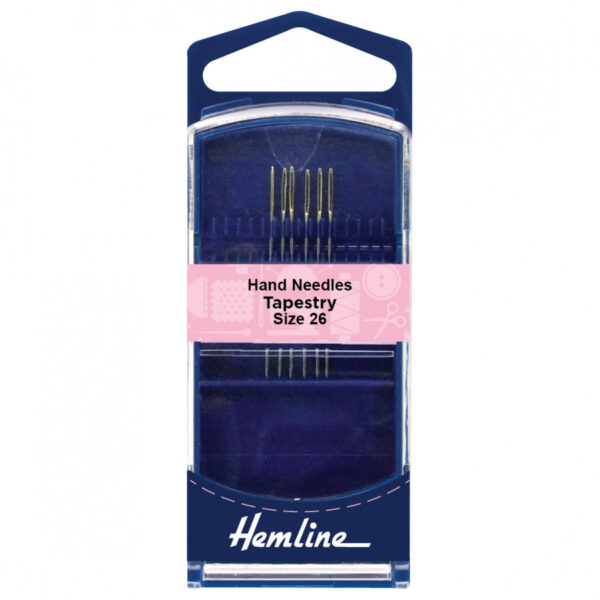 Hemline Premium Hand Sewing Needles Tapestry Size 26