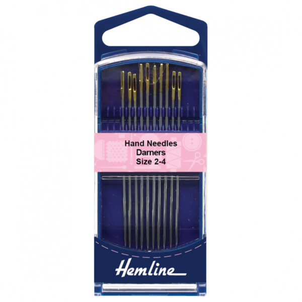 Hemline Premium Hand Sewing Needles Darners Sizes 2-4