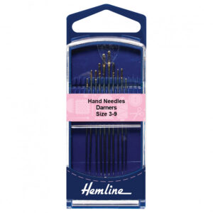 Hemline Premium Hand Sewing Needles Darners Sizes 3-9 - Image 1