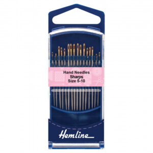 Hemline Premium Hand Sewing Needles Sharps Sizes 5-10 - Image 1