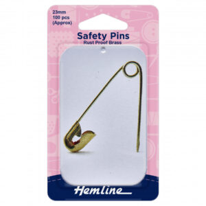Hemline Brass Safety Pins in Tin - Image 1