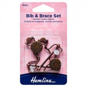 Hemline Bib & Brace Set - Bronze - Image 1
