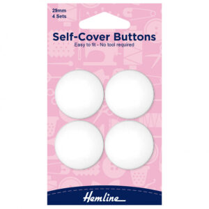 Hemline Nylon Self-Cover Buttons - 29mm - Image 1