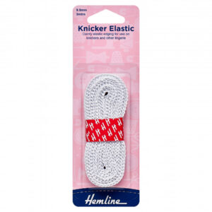 Hemline Knicker Elastic - White - 9.5mm x 3m - Image 1