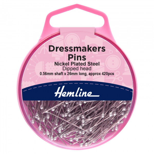 Hemline Dipped Head Dressmakers Pins - 26mm