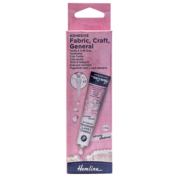 Hemline Fabric, Craft & General Purpose Glue 30g
