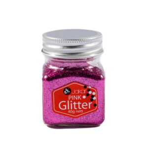 Jakar Fine Polyester Glitter 40g - Pink - Image 1