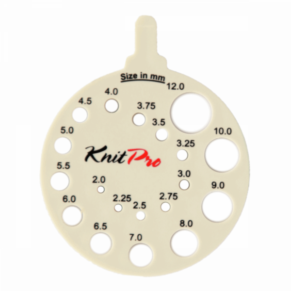Knit Pro Round Needle Size Gauge