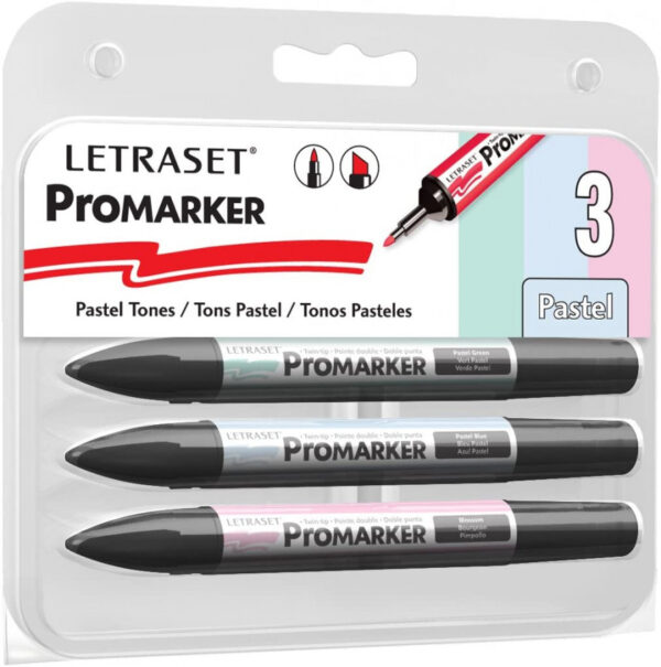 Letraset ProMarker Set of 3 Pastel Tones