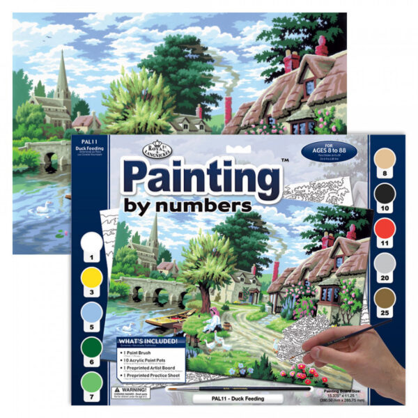 Adult Paint By Numbers Duck Feeding