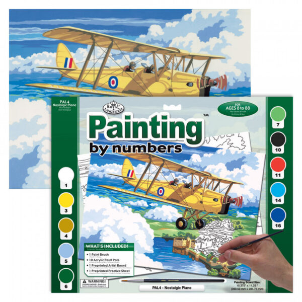 Adult Paint By Numbers Nostalgic Plane