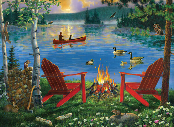 Adult Paint By Numbers Lakeside Retreat