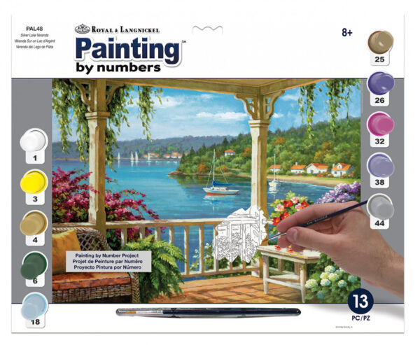 Adult Paint By Numbers Silver Lake Veranda